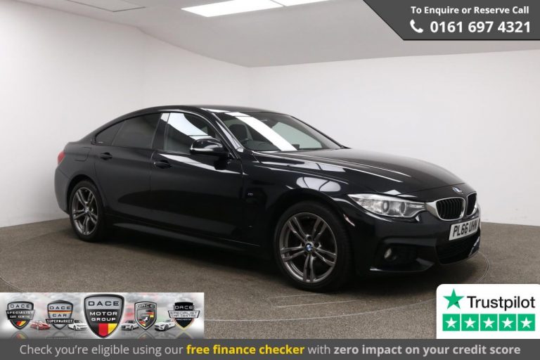 Used 2016 BLACK BMW 4 SERIES Coupe 3.0 430D XDRIVE M SPORT GRAN COUPE 4d AUTO 255 BHP DIESEL (reg. 2016-12-16) (Automatic) for sale in Stockport