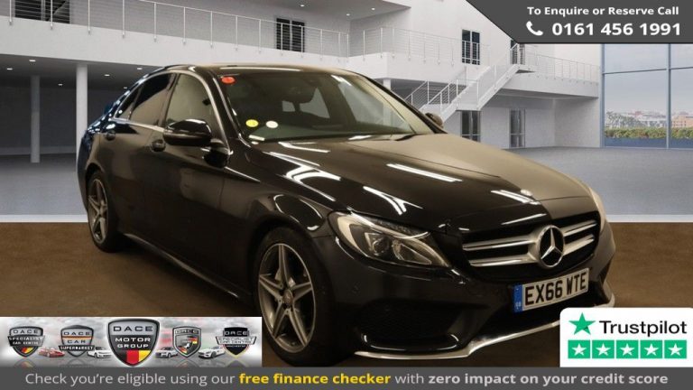 Used 2016 BLACK MERCEDES-BENZ C-CLASS Saloon 1.6 C200 D AMG LINE 4d AUTO 136 BHP DIESEL (reg. 2016-09-23) (Automatic) for sale in Stockport
