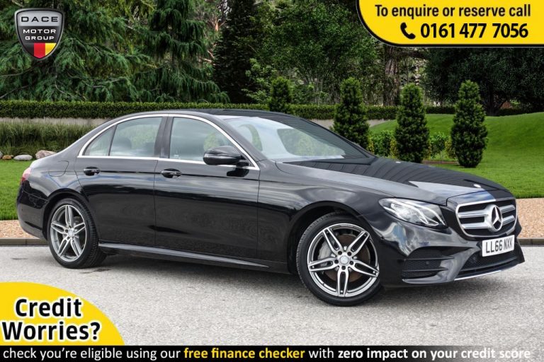 Used 2016 BLACK MERCEDES-BENZ E-CLASS Saloon 2.0 E 220 D AMG LINE 4d AUTO 192 BHP DIESEL (reg. 2016-10-31) (Automatic) for sale in Stockport