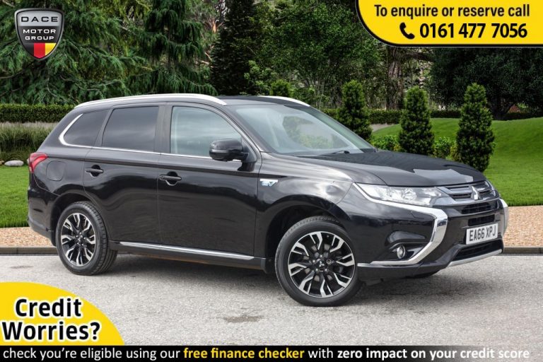Used 2016 BLACK MITSUBISHI OUTLANDER 4x4 2.0 PHEV 4H 5d AUTO 200 BHP HYBRID ELECTRIC (reg. 2016-12-08) (Automatic) for sale in Stockport