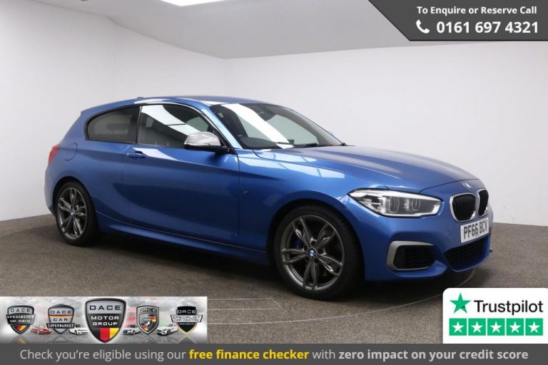 Used 2016 BLUE BMW 1 SERIES Hatchback 3.0 M140I 3d AUTO 335 BHP PETROL (reg. 2016-11-17) (Automatic) for sale in Stockport