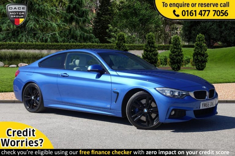 Used 2016 BLUE BMW 4 SERIES Coupe 2.0 430I M SPORT 2d 248 BHP PETROL (reg. 2016-12-29) (Automatic) for sale in Stockport