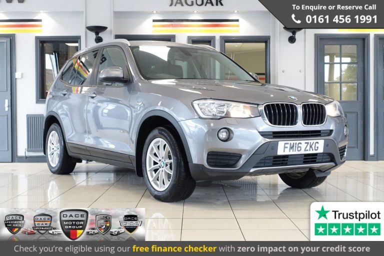 Used 2016 GREY BMW X3 4x4 2.0 XDRIVE20D SE 5d AUTO 188 BHP DIESEL (reg. 2016-06-30) (Automatic) for sale in Stockport