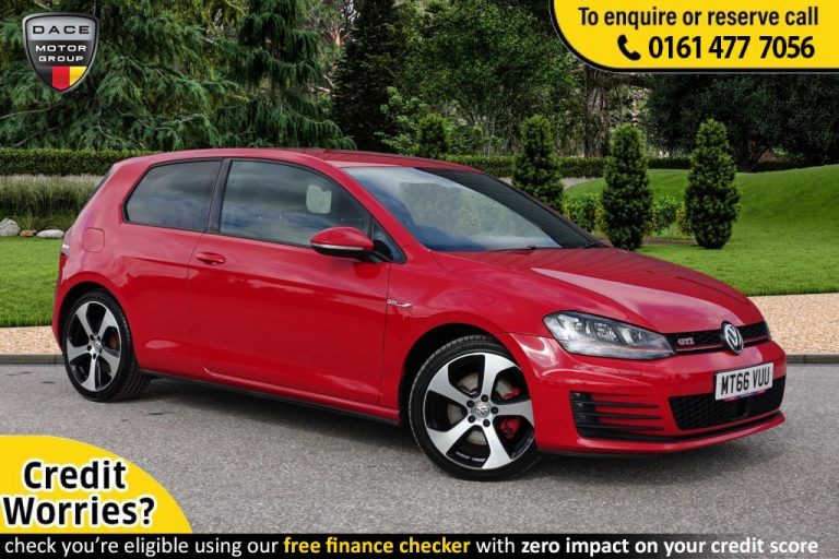 Used 2016 RED VOLKSWAGEN GOLF Hatchback 2.0 GTI LAUNCH DSG 3d AUTO 218 BHP PETROL (reg. 2016-11-16) (Automatic) for sale in Stockport
