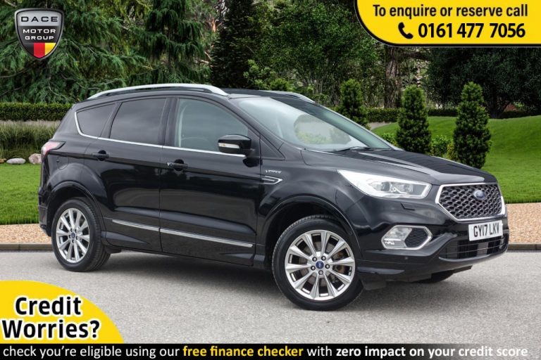 Used 2017 BLACK FORD KUGA Hatchback 1.5 VIGNALE 5d AUTO 180 BHP PETROL (reg. 2017-05-31) (Automatic) for sale in Stockport
