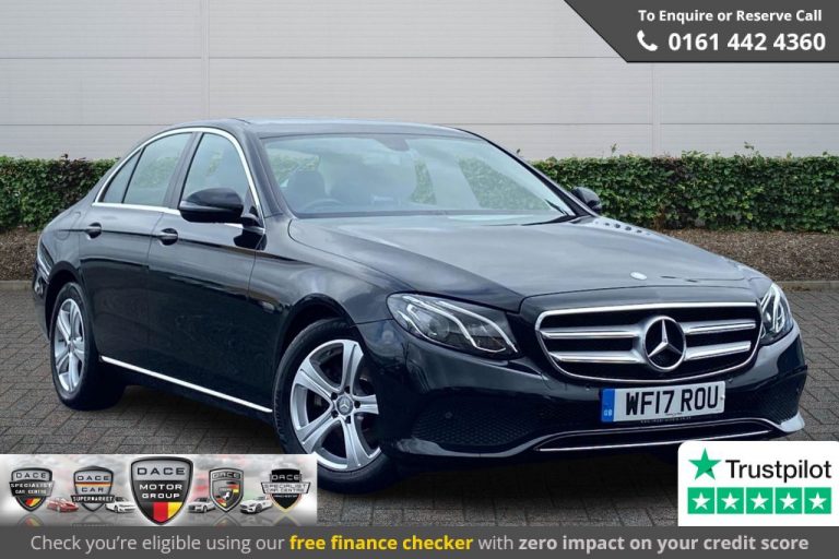 Used 2017 BLACK MERCEDES-BENZ E-CLASS Saloon 2.0 E 220 D SE 4DR AUTO 192 BHP DIESEL (reg. 2017-03-31) (Automatic) for sale in Stockport