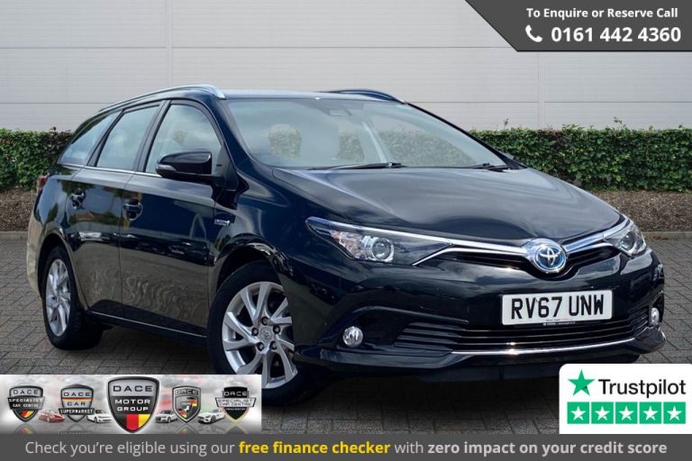Used 2017 BLACK TOYOTA AURIS Estate 1.8 VVTI BUSINESS EDITION TOURING SPORTS TSS 5DR 99 BHP HYBRID ELECTRIC (reg. 2017-10-17) (Automatic) for sale in Stockport