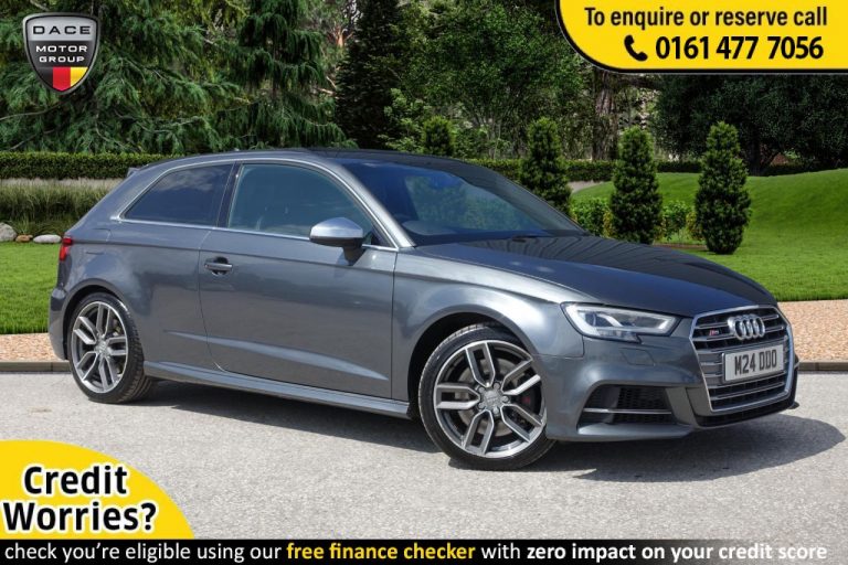 Used 2017 GREY AUDI S3 Hatchback 2.0 S3 QUATTRO 3d AUTO 306 BHP PETROL (reg. 2017-03-02) (Automatic) for sale in Stockport