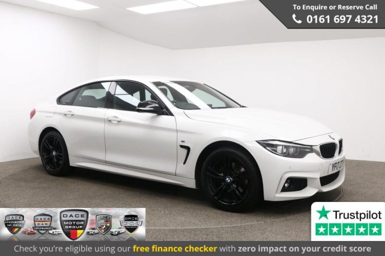 Used 2017 WHITE BMW 4 SERIES Coupe 2.0 420D XDRIVE M SPORT GRAN COUPE 4d AUTO 188 BHP DIESEL (reg. 2017-05-31) (Automatic) for sale in Stockport