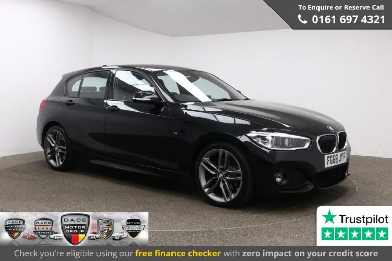 Used 2018 BLACK BMW 1 SERIES Hatchback 2.0 120I M SPORT 5d AUTO 181 BHP PETROL (reg. 2018-10-26) (Automatic) for sale in Stockport