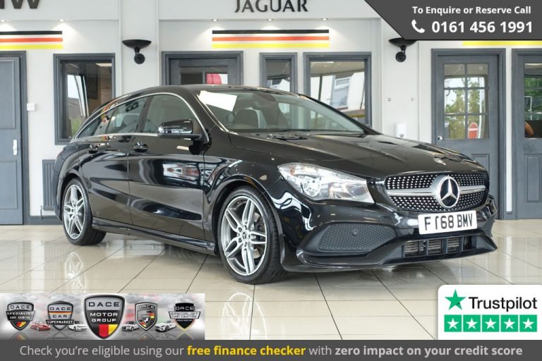 Used 2018 BLACK MERCEDES-BENZ CLA Estate 1.6 CLA 200 AMG LINE EDITION 5d AUTO 154 BHP PETROL (reg. 2018-11-30) (Automatic) for sale in Stockport
