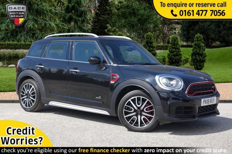 Used 2018 BLACK MINI COUNTRYMAN Hatchback 2.0 JOHN COOPER WORKS ALL4 5d 228 BHP PETROL (reg. 2018-04-30) (Automatic) for sale in Stockport