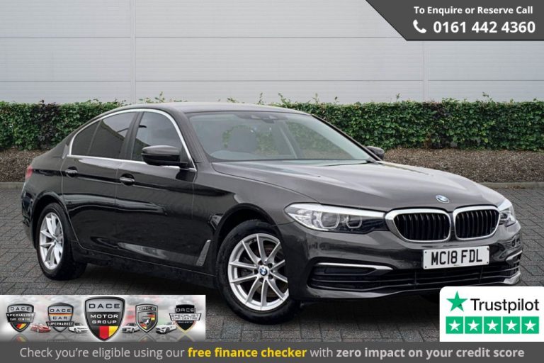 Used 2018 BROWN BMW 5 SERIES Saloon 2.0 520D SE 4DR AUTO 188 BHP DIESEL (reg. 2018-06-29) (Automatic) for sale in Stockport