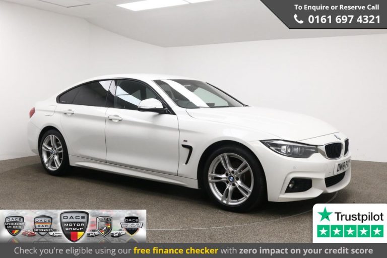 Used 2018 WHITE BMW 4 SERIES Coupe 2.0 420I M SPORT GRAN COUPE 4d AUTO 181 BHP PETROL (reg. 2018-08-28) (Automatic) for sale in Stockport
