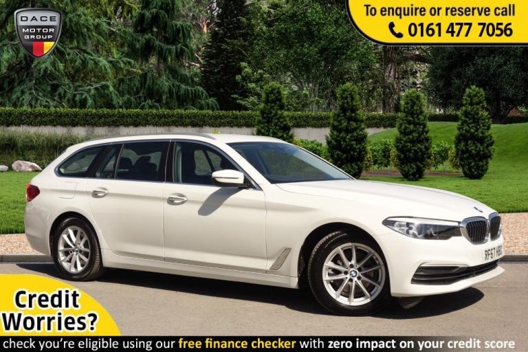 Used 2018 WHITE BMW 5 SERIES Estate 2.0 520D SE TOURING 5d AUTO 188 BHP DIESEL (reg. 2018-02-09) (Automatic) for sale in Stockport