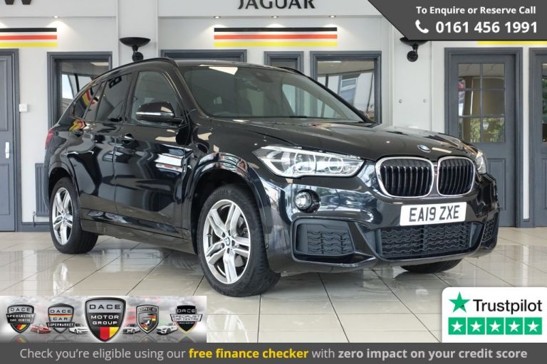 Used 2019 BLACK BMW X1 Estate 2.0 SDRIVE18D M SPORT 5d AUTO 150 BHP DIESEL (reg. 2019-04-12) (Automatic) for sale in Stockport