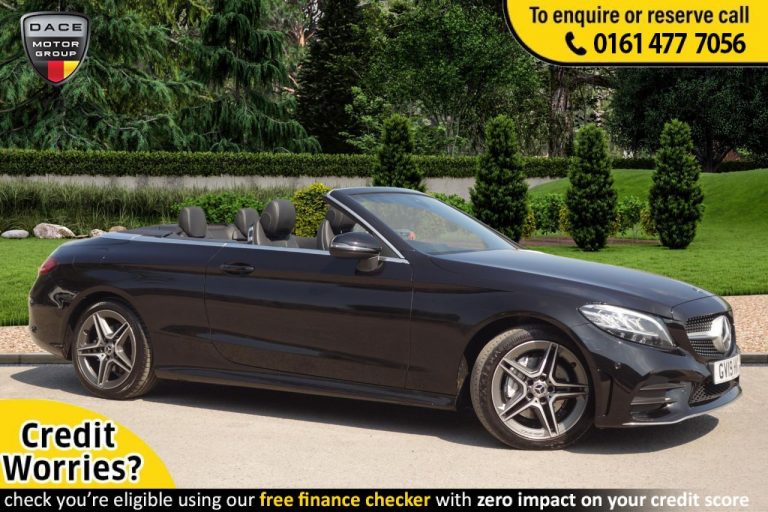 Used 2019 BLACK MERCEDES-BENZ C-CLASS Convertible 2.0 C 220 D AMG LINE 2d AUTO 192 BHP DIESEL (reg. 2019-05-31) (Automatic) for sale in Stockport