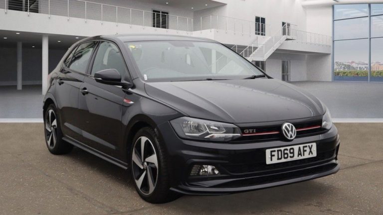 Used 2019 BLACK VOLKSWAGEN POLO Hatchback 2.0 GTI TSI DSG 5DR AUTO 198 BHP PETROL (reg. 2019-12-19) (Automatic) for sale in Stockport