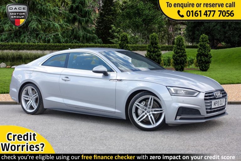 Used 2019 SILVER AUDI A5 Coupe 2.0 TDI S LINE 2d AUTO 188 BHP DIESEL (reg. 2019-07-31) (Automatic) for sale in Stockport