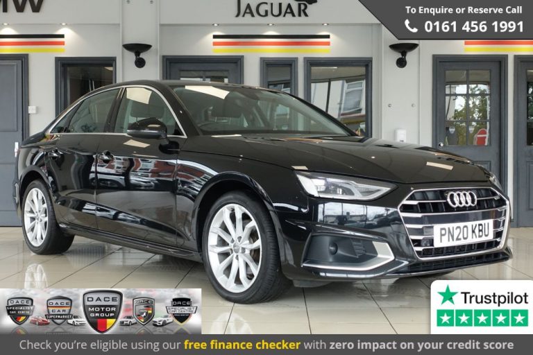 Used 2020 BLACK AUDI A4 Saloon 2.0 TDI SPORT 4d AUTO 161 BHP DIESEL (reg. 2020-07-14) (Automatic) for sale in Stockport