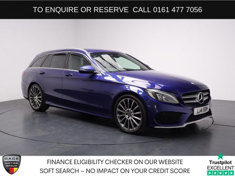 Used 2015 BLUE MERCEDES-BENZ C-CLASS Estate 2.1 C220d AMG Line Estate 5dr Diesel 7G-Tronic+ Euro 6 (s/s) (170 ps) DIESEL (reg. 2015-09-07) (Automatic) for sale in Stockport
