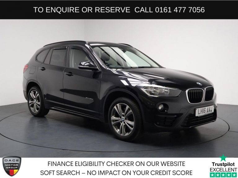 Used 2016 BLACK BMW X1 SUV 2.0 20d Sport SUV 5dr Diesel Auto xDrive Euro 6 (s/s) (190 ps) DIESEL (reg. 2016-06-13) (Automatic) for sale in Stockport