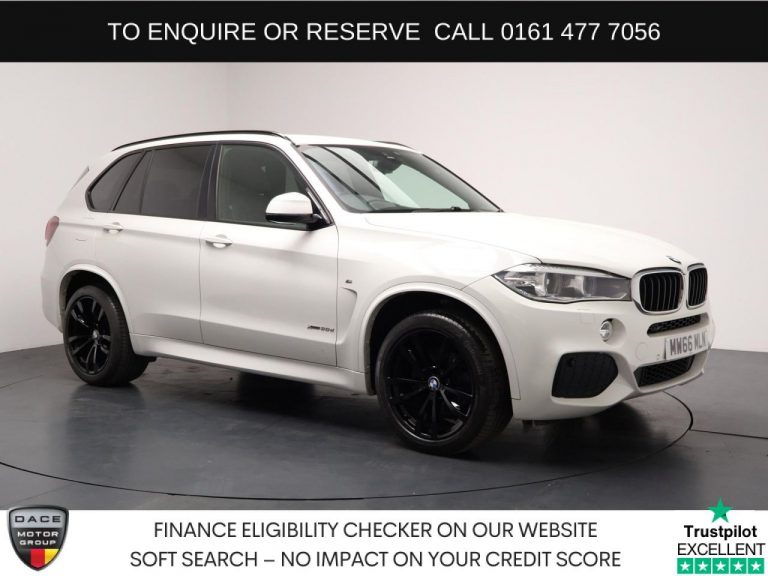 Used 2016 WHITE BMW X5 SUV 3.0 30d M Sport SUV 5dr Diesel Auto xDrive Euro 6 (s/s) (258 ps) DIESEL (reg. 2016-11-17) (Automatic) for sale in Stockport