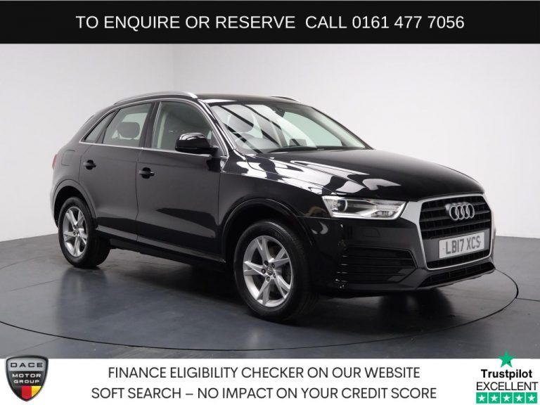 Used 2017 BLACK AUDI Q3 SUV 1.4 TFSI CoD Sport SUV 5dr Petrol S Tronic Euro 6 (s/s) (150 ps) PETROL (reg. 2017-07-12) (Automatic) for sale in Stockport