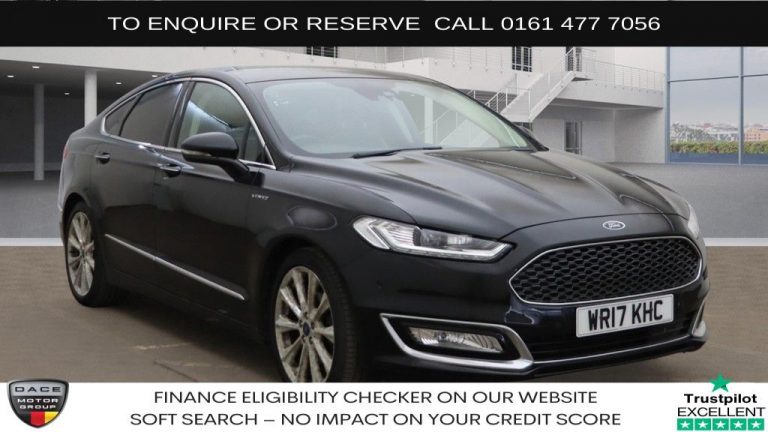 Used 2017 BLACK FORD MONDEO Hatchback 2.0T EcoBoost Vignale Hatchback 5dr Petrol Auto Euro 6 (s/s) (240 ps) PETROL (reg. 2017-03-31) (Automatic) for sale in Stockport