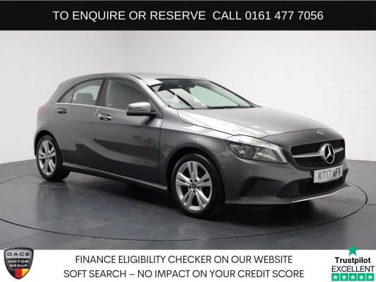 Used 2017 GREY MERCEDES-BENZ A-CLASS Hatchback 1.6 A180 Sport Hatchback 5dr Petrol 7G-DCT Euro 6 (s/s) (122 ps) PETROL (reg. 2017-05-20) (Automatic) for sale in Stockport