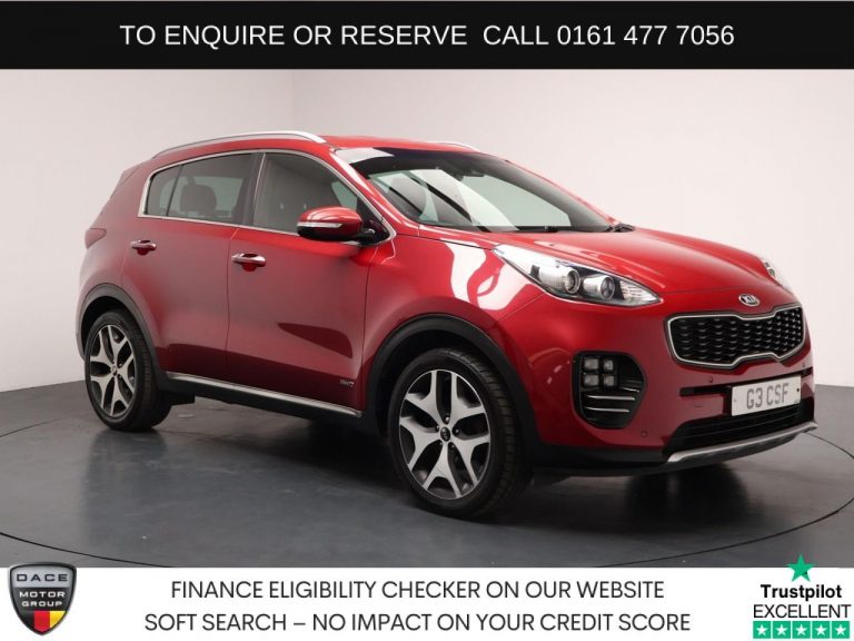 Used 2017 RED KIA SPORTAGE SUV 1.6 T-GDi GT-Line SUV 5dr Petrol DCT AWD Euro 6 (174 bhp) PETROL (reg. 2017-03-02) (Automatic) for sale in Stockport