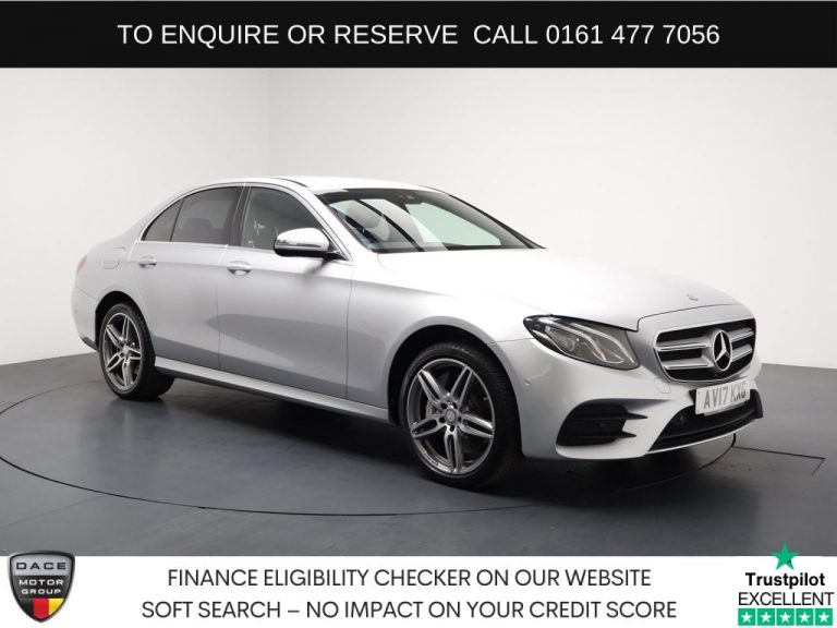 Used 2017 SILVER MERCEDES-BENZ E-CLASS Saloon 3.0 E350d V6 AMG Line Saloon 4dr Diesel G-Tronic+ Euro 6 (s/s) (258 ps) DIESEL (reg. 2017-03-31) (Automatic) for sale in Stockport