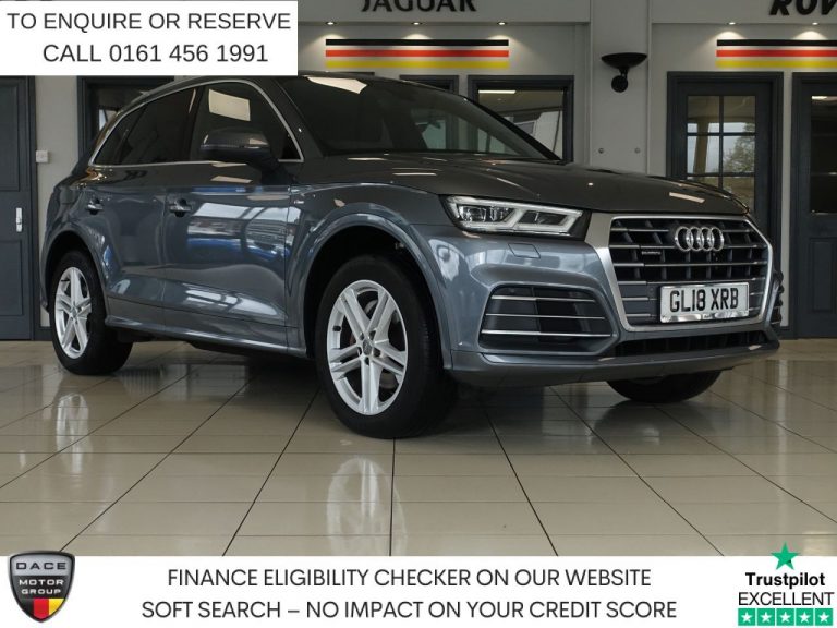 Used 2018 GREY AUDI Q5 SUV 2.0 TDI S line SUV 5dr Diesel S Tronic quattro Euro 6 (s/s) (190 ps) DIESEL (reg. 2018-05-17) (Automatic) for sale in Stockport