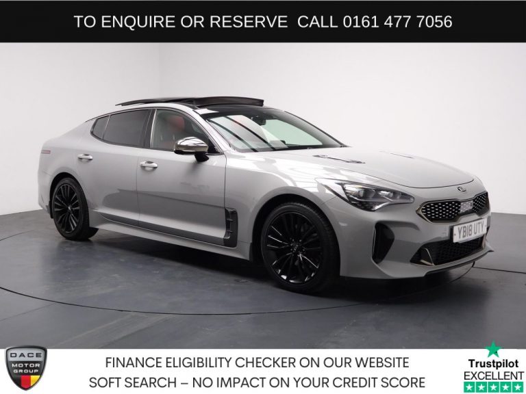 Used 2018 GREY KIA STINGER Hatchback 2.2 CRDi GT-Line S Gran Turismo 5dr Diesel Auto Euro 6 (s/s) (197 bhp) DIESEL (reg. 2018-05-31) (Automatic) for sale in Stockport