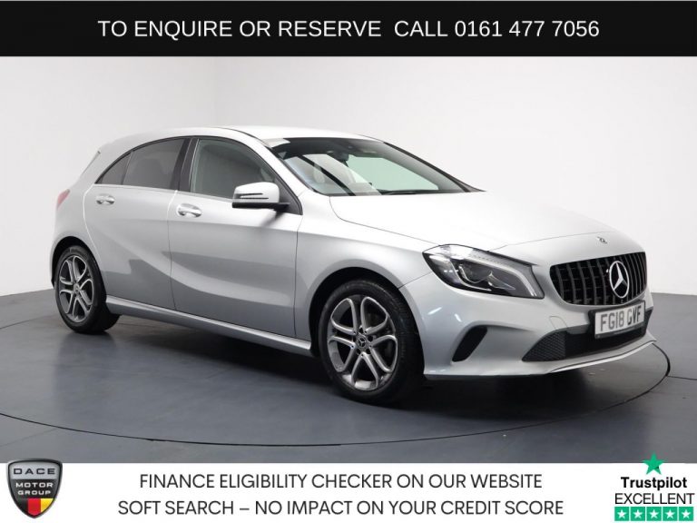 Used 2018 SILVER MERCEDES-BENZ A-CLASS Hatchback 1.5 A180d Sport Edition Hatchback 5dr Diesel 7G-DCT Euro 6 (s/s) (109 ps) DIESEL (reg. 2018-04-05) (Automatic) for sale in Stockport