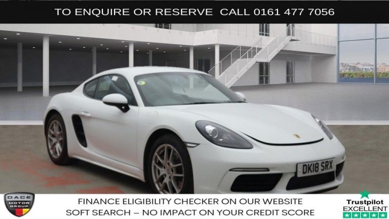 Used 2018 WHITE PORSCHE 718 CAYMAN Coupe 2.0T Coupe 2dr Petrol PDK Euro 6 (s/s) (300 ps) PETROL (reg. 2018-03-02) (Automatic) for sale in Stockport