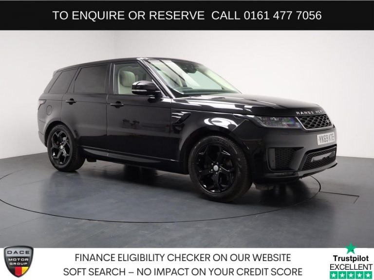 Used 2019 BLACK LAND ROVER RANGE ROVER SPORT SUV 3.0 SD V6 HSE SUV 5dr Diesel Auto 4WD Euro 6 (s/s) (306 ps) DIESEL (reg. 2019-09-01) (Automatic) for sale in Stockport