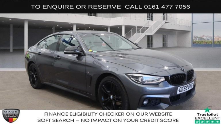 Used 2019 GREY BMW 4 SERIES GRAN COUPE Hatchback 2.0 420i GPF M Sport Hatchback 5dr Petrol Auto xDrive Euro 6 (s/s) (184 ps) PETROL (reg. 2019-02-07) (Automatic) for sale in Stockport