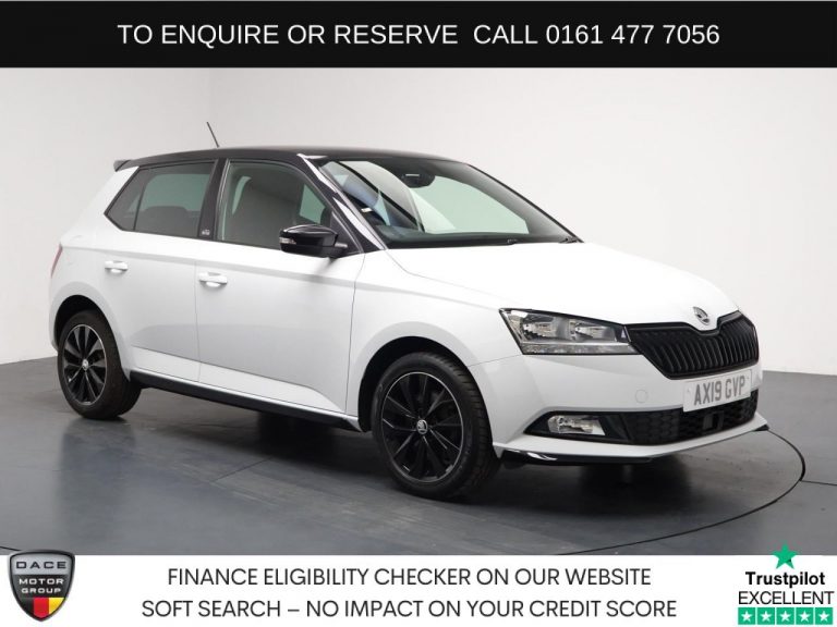 Used 2019 WHITE SKODA FABIA Hatchback 1.0 TSI Monte Carlo Hatchback 5dr Petrol DSG Euro 6 (s/s) (110 ps) PETROL (reg. 2019-03-29) (Automatic) for sale in Stockport