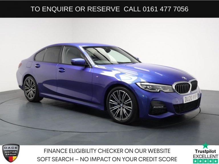 Used 2020 BLUE BMW 3 SERIES Saloon 3.0 330d M Sport Saloon 4dr Diesel Auto Euro 6 (s/s) (265 ps) DIESEL (reg. 2020-03-24) (Automatic) for sale in Stockport