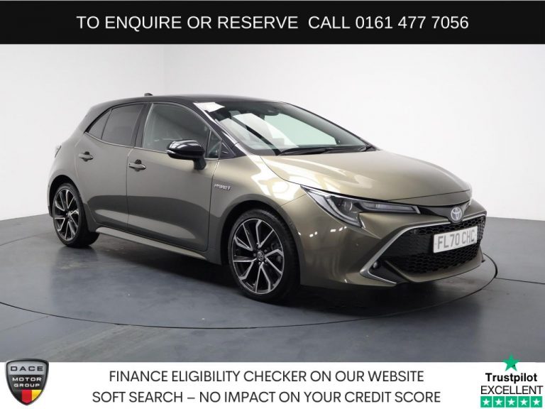 Used 2020 BRONZE TOYOTA COROLLA Hatchback 1.8 VVT-h Excel Hatchback 5dr Petrol Hybrid CVT Euro 6 (s/s) (122 ps) PETROL HYBRID (reg. 2020-09-25) (Automatic) for sale in Stockport