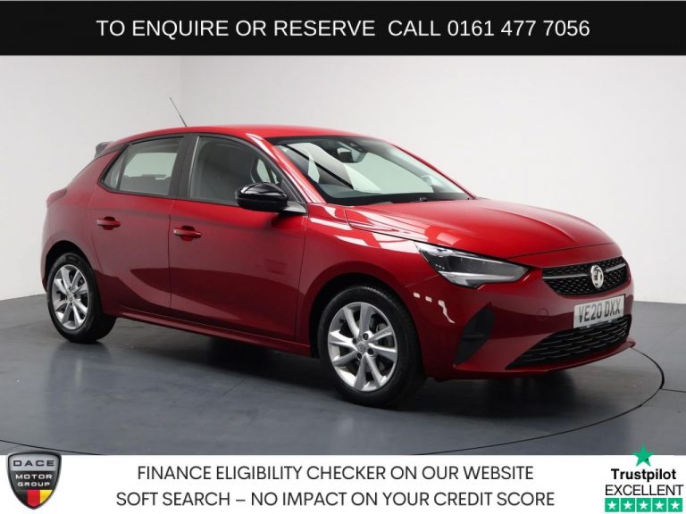 Used 2020 RED VAUXHALL CORSA Hatchback 1.2 Turbo SE Hatchback 5dr Petrol Auto Euro 6 (s/s) (100 ps) PETROL (reg. 2020-07-31) (Automatic) for sale in Stockport