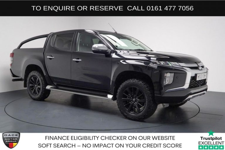 Used 2021 BLACK MITSUBISHI L200 PICKUP 2.2 DI-D DC Barbarian X Pickup Double Cab 4dr Diesel Auto 4WD Euro 6 (s/s) (150 ps) DIESEL (reg. 2021-03-09) (Automatic) for sale in Stockport