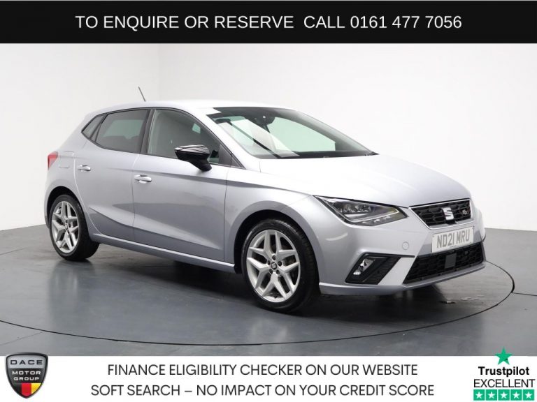 Used 2021 SILVER SEAT IBIZA Hatchback 1.0 TSI FR Hatchback 5dr Petrol DSG Euro 6 (s/s) (110 ps) PETROL (reg. 2021-03-29) (Automatic) for sale in Stockport