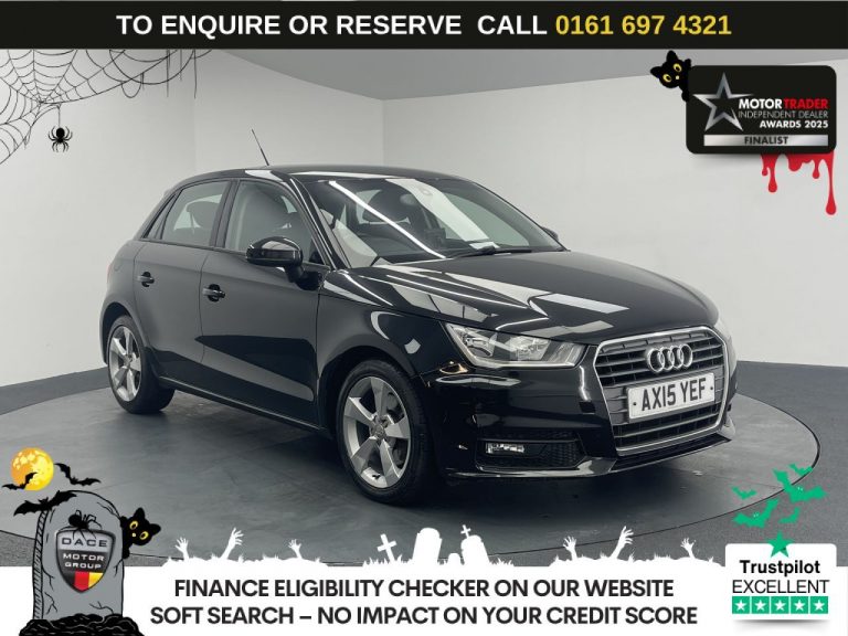 Used 2015 BLACK AUDI A1 Hatchback 1.6 TDI Sport Sportback 5dr Diesel S Tronic Euro 6 (s/s) (116 ps) DIESEL (reg. 2015-06-22) (Automatic) for sale in Stockport