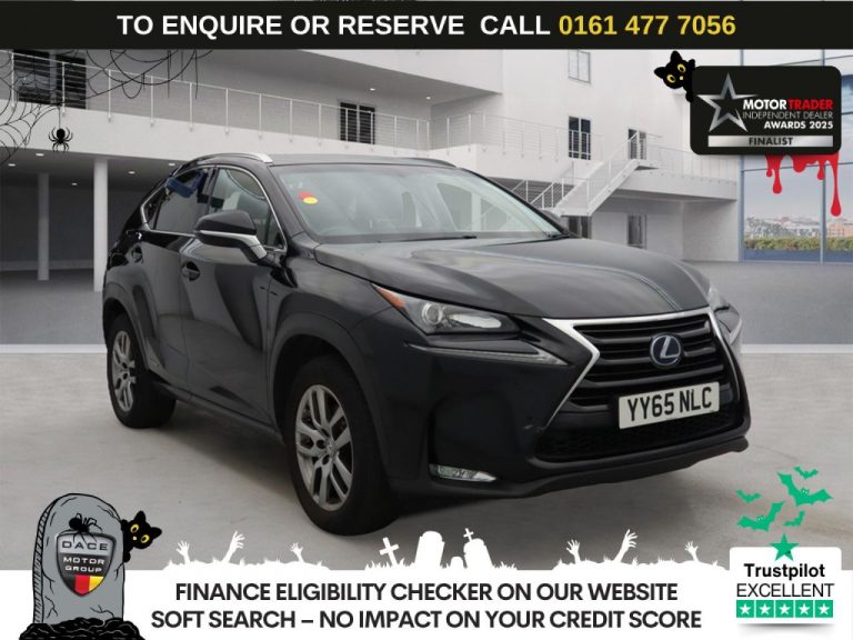 Used 2015 BLACK LEXUS NX SUV 2.5 300h Luxury SUV 5dr Petrol Hybrid E-CVT 4WD Euro 6 (s/s) (197 ps) PETROL HYBRID (reg. 2015-12-11) (Automatic) for sale in Stockport