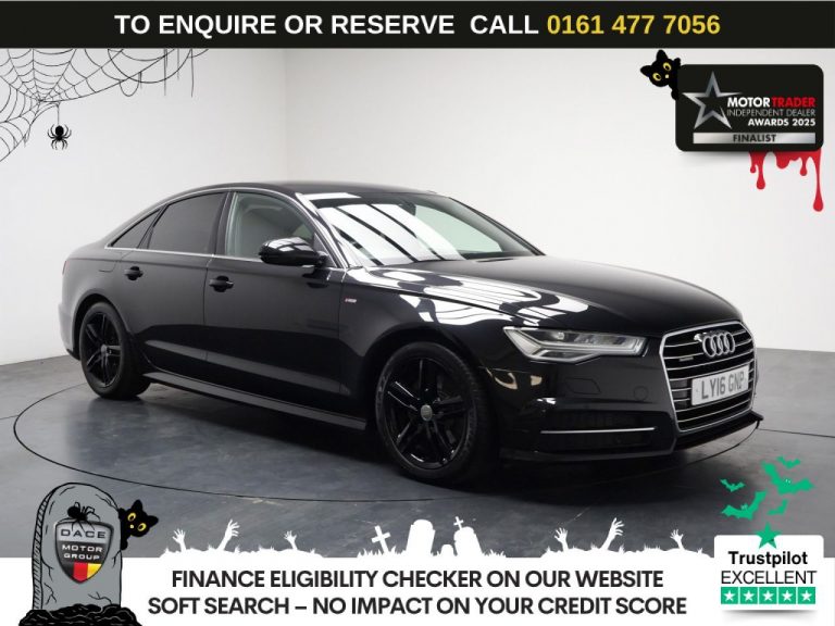 Used 2016 BLACK AUDI A6 SALOON Saloon 2.0 TDI S line Saloon 4dr Diesel S Tronic quattro Euro 6 (s/s) (190 ps) DIESEL (reg. 2016-06-04) (Automatic) for sale in Stockport