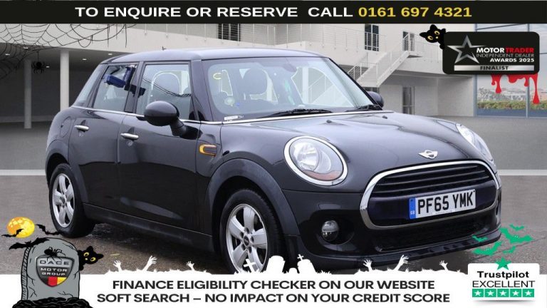 Used 2016 BLACK MINI HATCH Hatchback 1.5 Cooper Hatchback 5dr Petrol Auto Euro 6 (s/s) (136 ps) PETROL (reg. 2016-01-30) (Automatic) for sale in Stockport