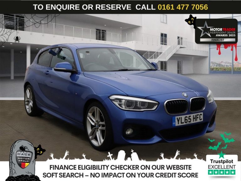 Used 2016 BLUE BMW 1 SERIES Hatchback 1.5 118i M Sport Hatchback 3dr Petrol Auto Euro 6 (s/s) (136 ps) PETROL (reg. 2016-01-27) (Automatic) for sale in Stockport