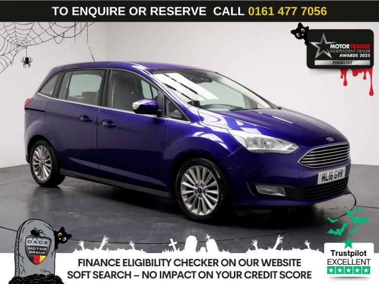 Used 2016 BLUE FORD GRAND C-MAX MPV 1.5 TDCi Titanium MPV 5dr Diesel Powershift Euro 6 (s/s) (Nav) (120 ps) DIESEL (reg. 2016-04-26) (Automatic) for sale in Stockport
